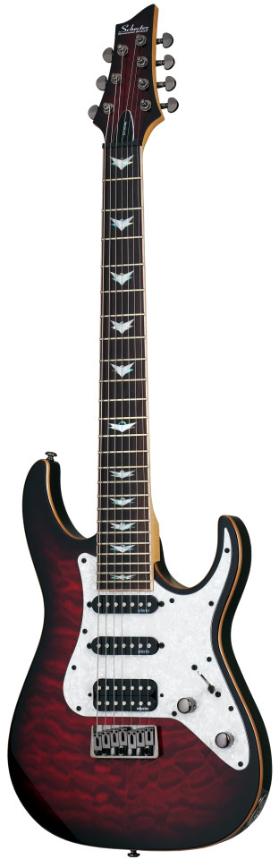 Schecter Banshee-7 Extreme Black Cherry Burst