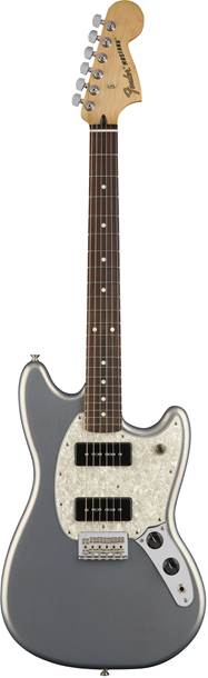 Fender Offset Mustang P90 Silver PF | guitarguitar