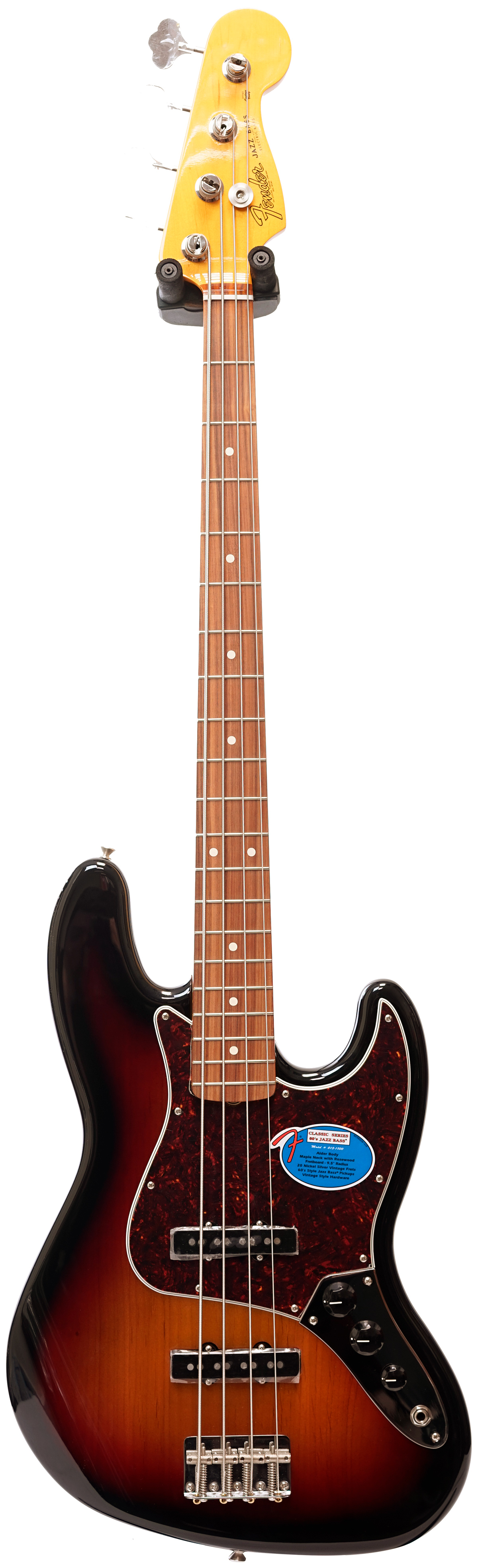 Fender Classic Series Lacquer 1960s Jazz Bass PF 3 Tone Sunburst