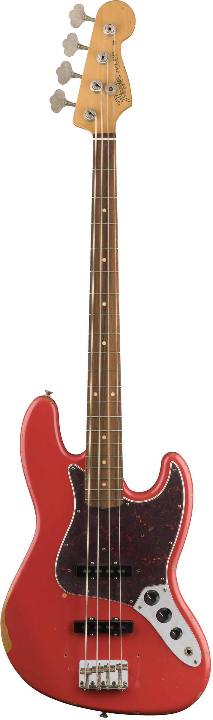 Fender Road Worn 60s Jazz Bass PF Fiesta Red | guitarguitar