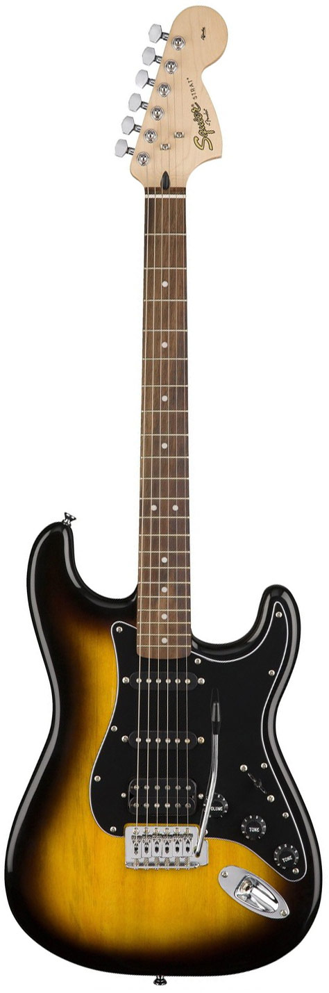 Squier affinity stratocaster hss on sale pack brown sunburst