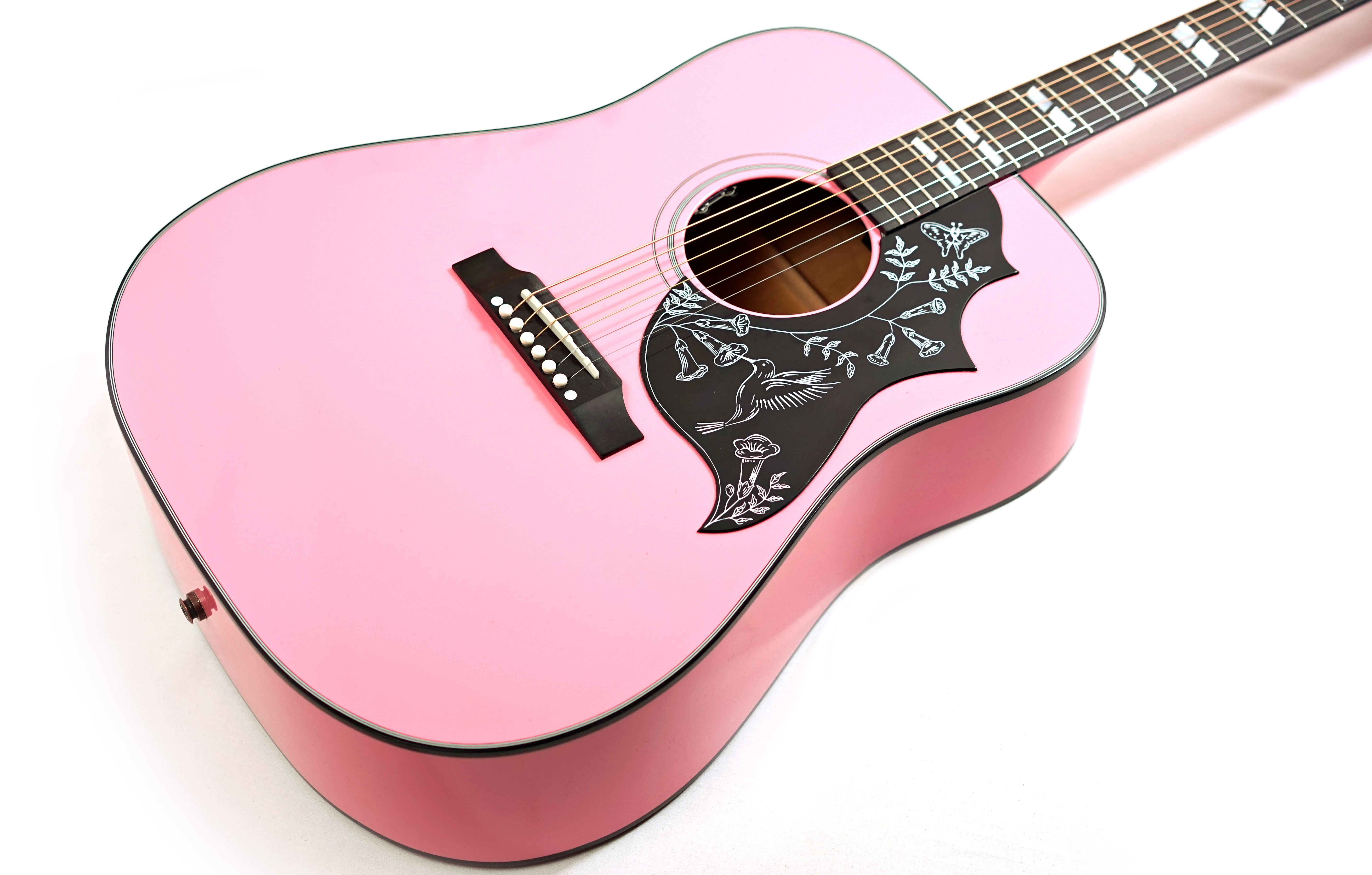 gibson hummingbird techno pink