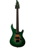 Mayones Regius 6 4A Quilt Top Satin Trans Natural Fade Green Burst Out guitarguitar Custom Build