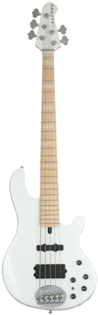 Lakland 55-02 Custom Pure White Block and Bound MN