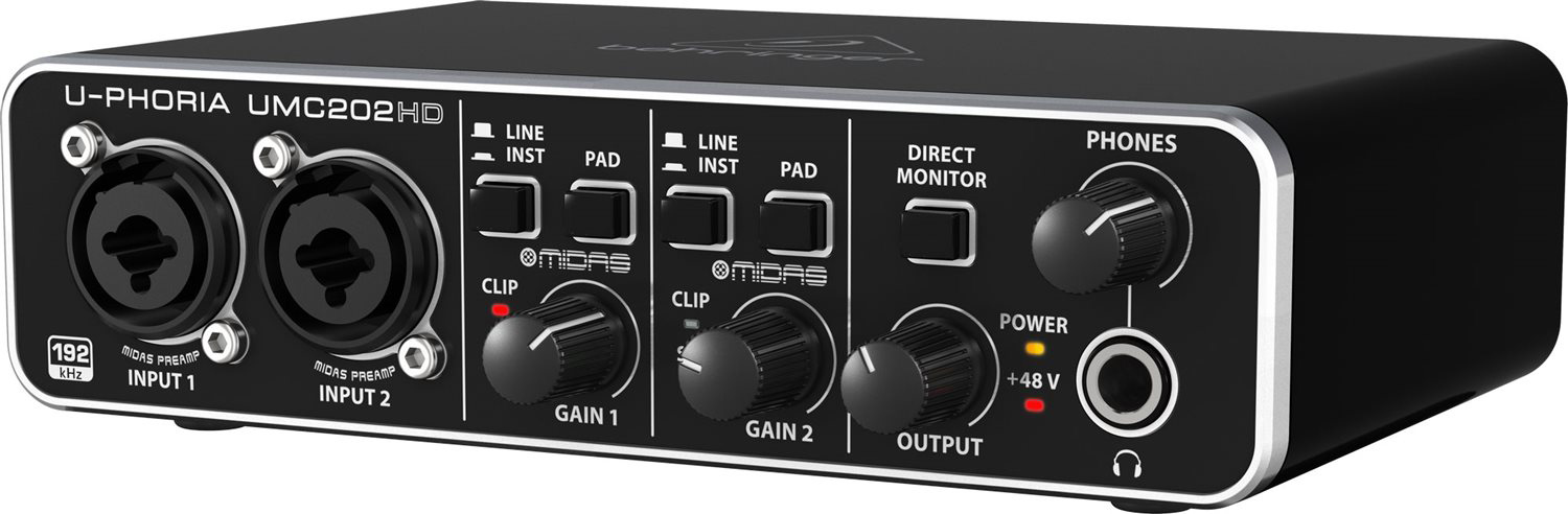 Behringer UMC202HD USB Audio Interface guitarguitar