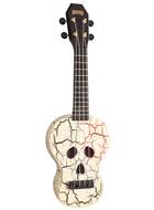 Mahalo 2520SKWH Skull Ukulele White