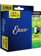 Elixir Electric Optiweb Light 10-46 3 Pack