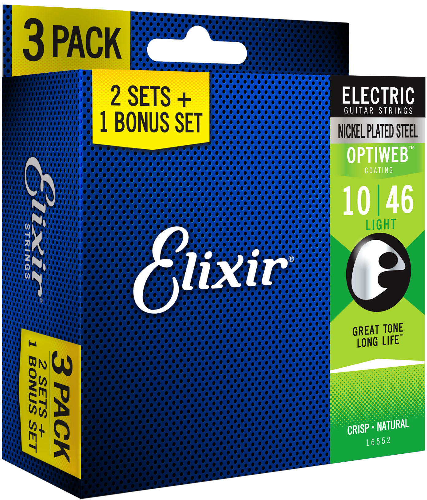 Elixir Electric Optiweb Light 10-46 3 Pack