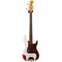Fender Custom Shop 59 P Bass Heavy Relic Olympic White over Candy Apple Red Front View