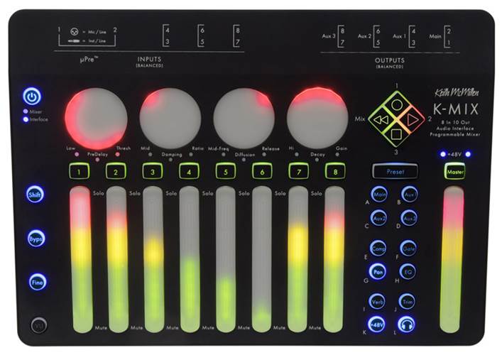 Keith McMillen Instruments K-Mix USB Audio Interface and Control Surface