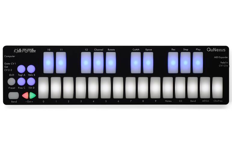 Keith McMillen Instruments QuNexus USB MIDI Controller Keyboard w/ CV/Gate