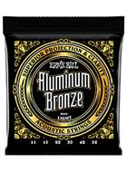 Ernie Ball 2568 Aluminium Bronze Light Guitar Strings 11-52