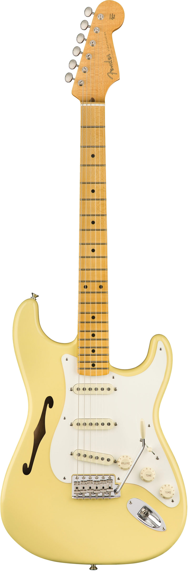 Fender Eric Johnson Thinline Strat Vintage White