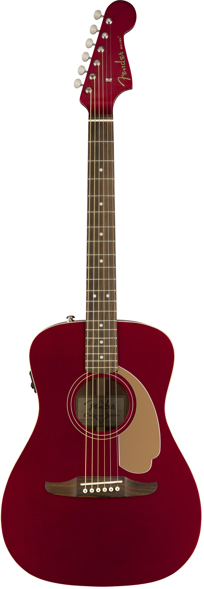 Fender California Series Malibu Player Candy Apple Red