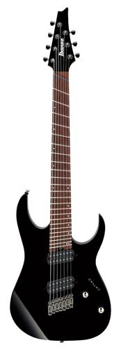 Ibanez RGMS7-BK Iron Label Multi Scale 7 String Black Ibanez RGMS7-BK Iron Label Multi Scale 7 String Black