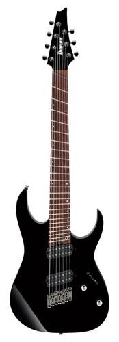 Ibanez RGMS7-BK Iron Label Multi Scale 7 String Black