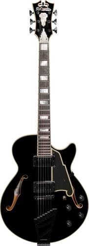 D'Angelico Excel SS Stairstep Black w/ Black Hardware