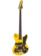 Schecter Simon Gallup Ultra Bass YLW/BLK