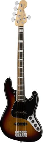 Fender American Elite Jazz Bass V Ebony Fingerboard 3-Color Sunburst