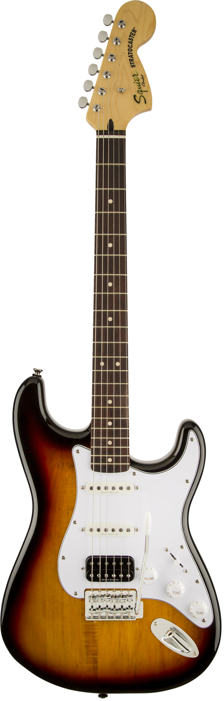Squier Vintage Modified Strat HSS 3 Tone Sunburst IL | guitarguitar