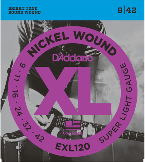 D Addario EXL120 Super Light Electric 9 42 guitarguitar