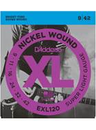 D'Addario EXL120 Super Light Electric 9-42