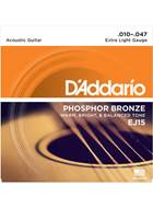 D'Addario EJ15 Extra Light Acoustic 10-47