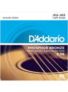 D'Addario EJ16 Light Acoustic 12-53