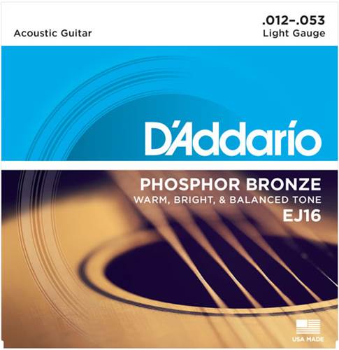 D'Addario EJ16 Light Acoustic 12-53