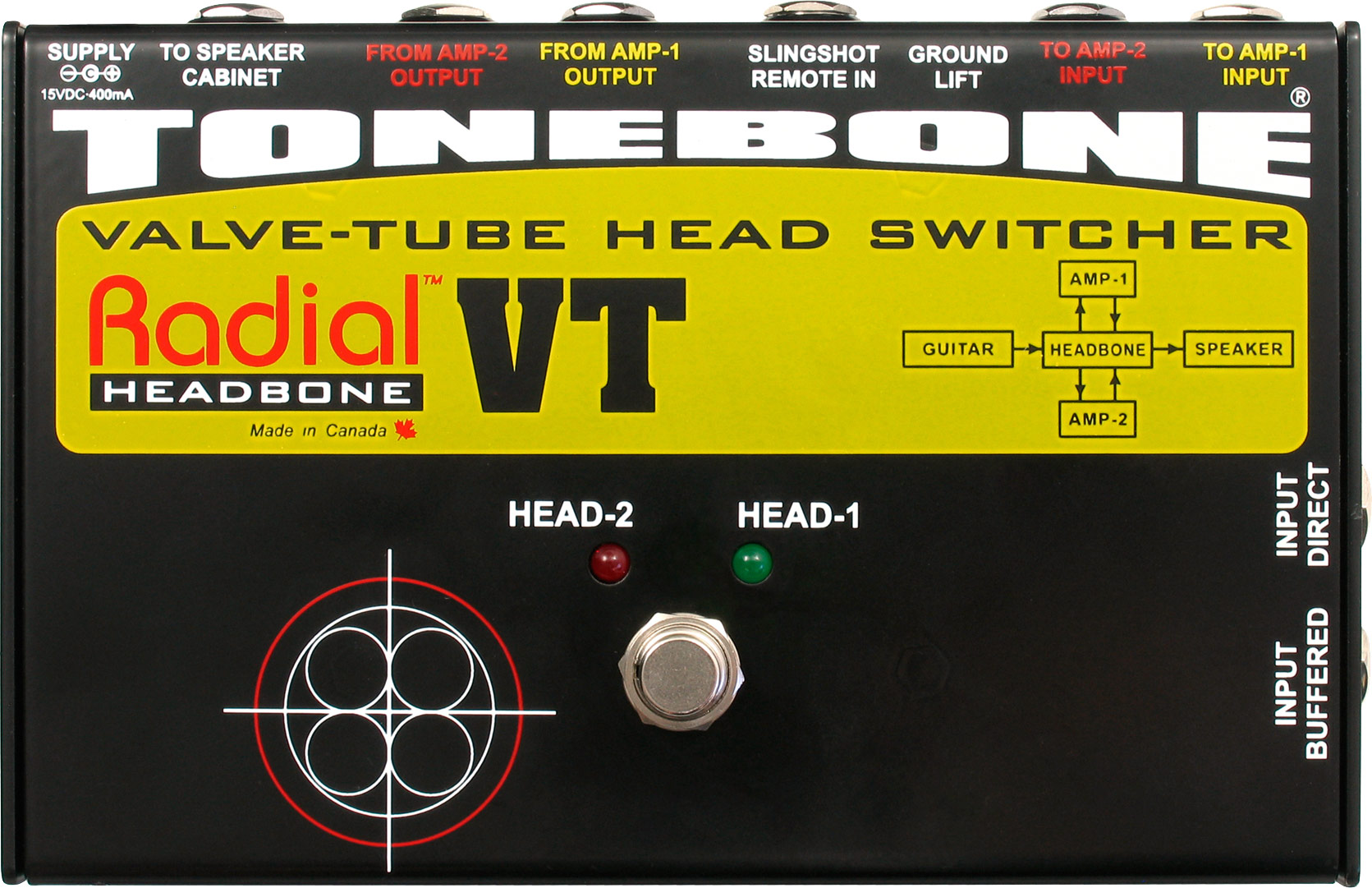 Radial Headbone VT Amp Head Switcher