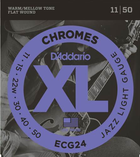 D'Addario ECG24 11-50 Chromes Flatwound