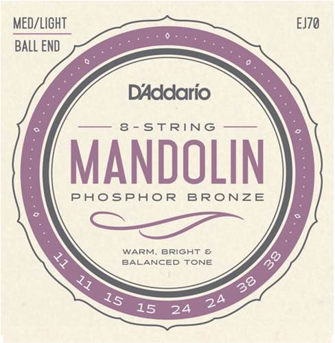 D'Addario EJ70 Mandolin Ball End