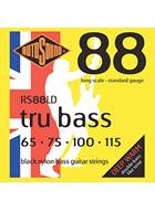 Rotosound Tru Bass Flatwound Black Coated Set