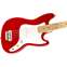 Squier Bronco Bass Torino Red Maple Fingerboard Front View