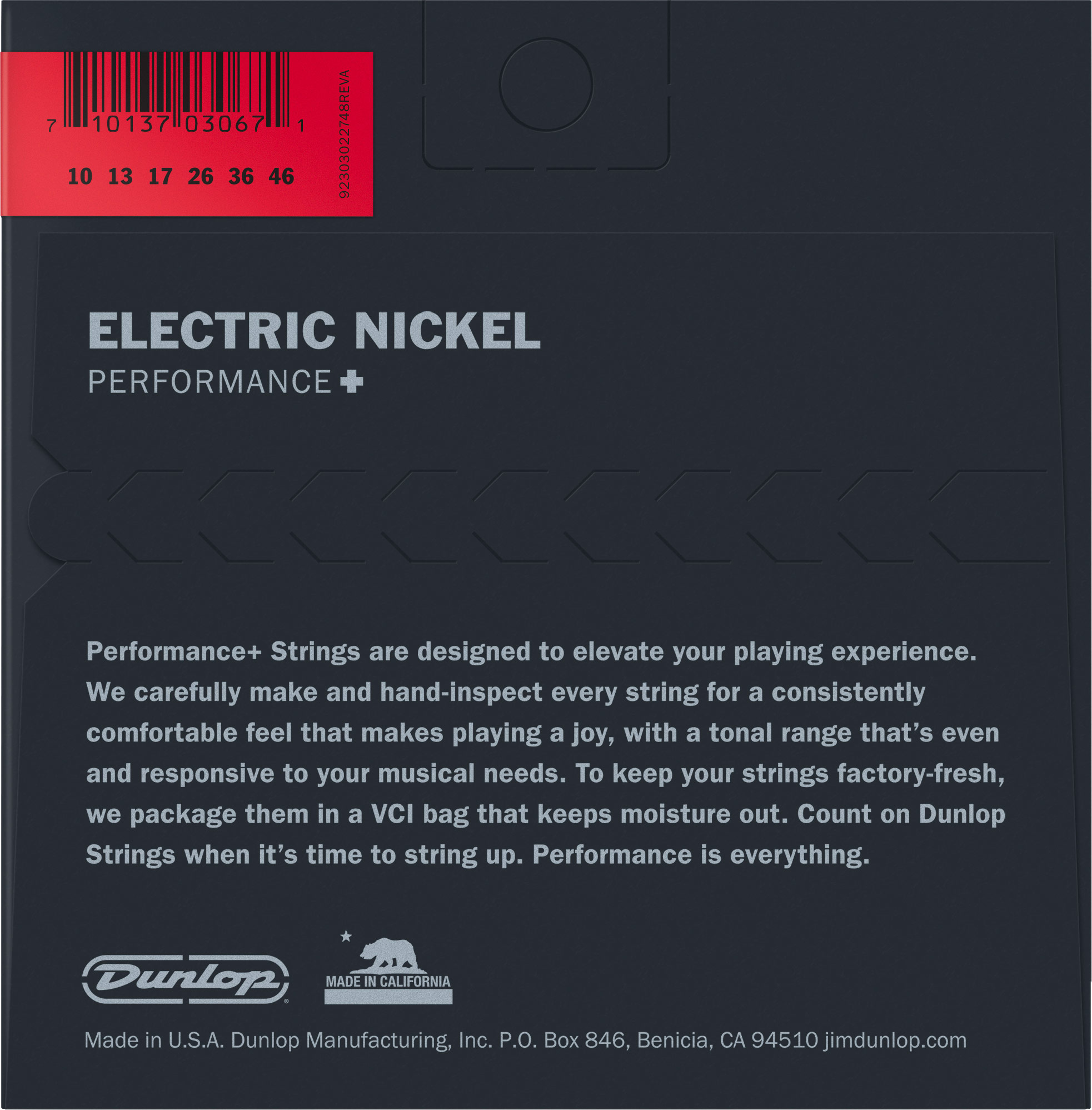 Dunlop DEN1046 10 46 Nickel Electric Strings guitarguitar