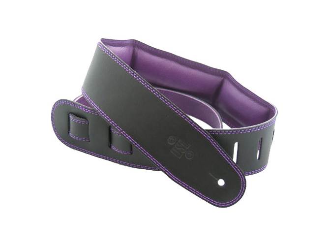 DSL GEG25-15-9 Leather 2.5" Black with Purple Backing