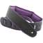 DSL GEG25-15-9 Leather 2.5" Black with Purple Backing Front View