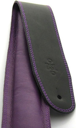 DSL GEG25-15-9 Leather 2.5" Black with Purple Backing