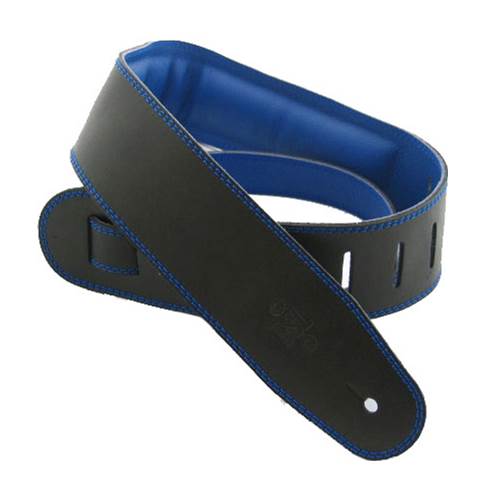 DSL GEG25-15-8 Leather 2.5 inch Black with Blue Backing
