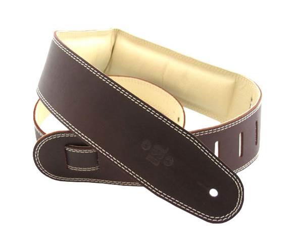 DSL GEG25-17-3 Leather 2.5 inch Brown with Beige Backing