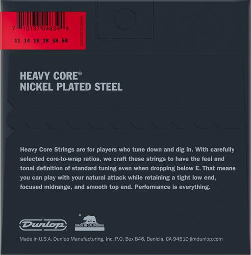Dunlop Heavy Core Heavier Set 11-50 Dunlop Heavy Core Heavier Set 11-50