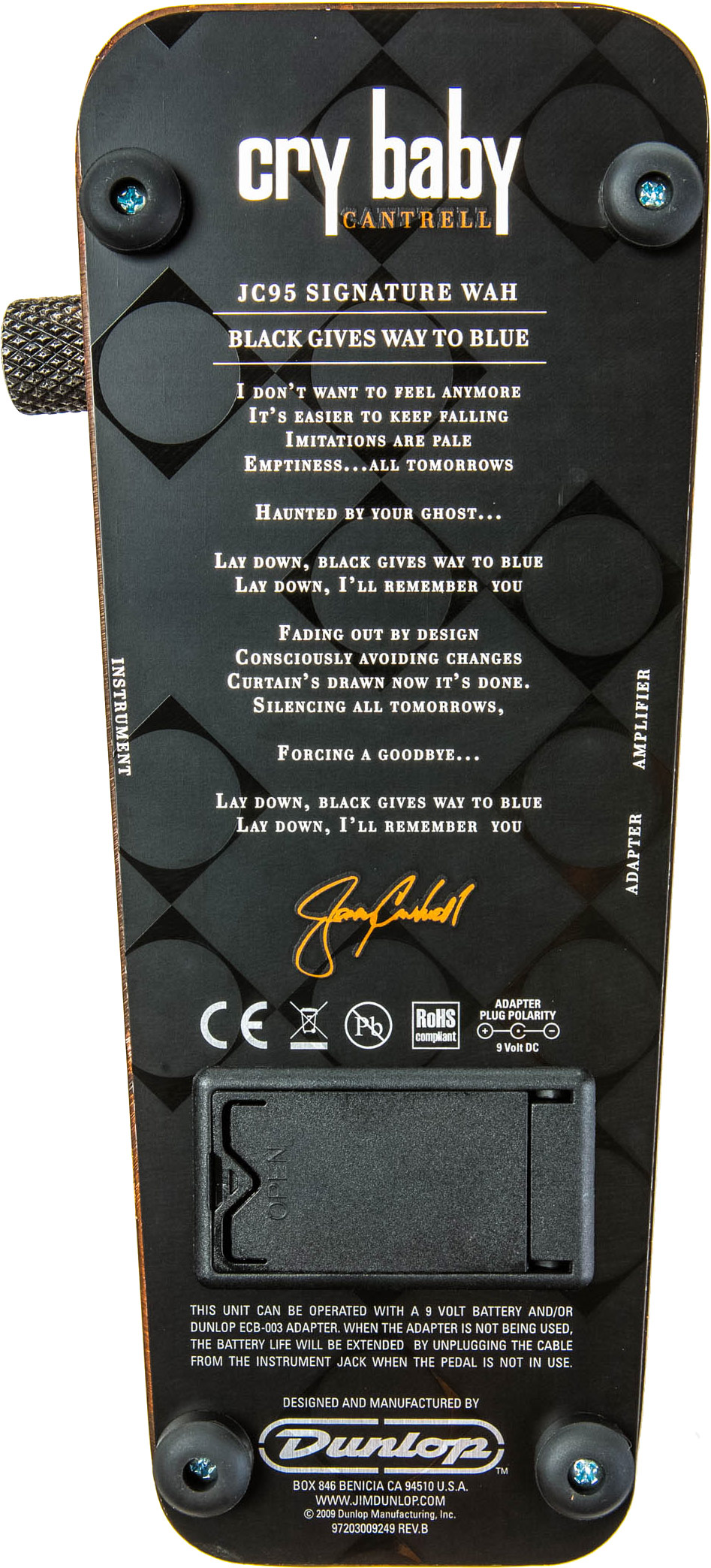 Dunlop JC95 Jerry Cantrell Wah