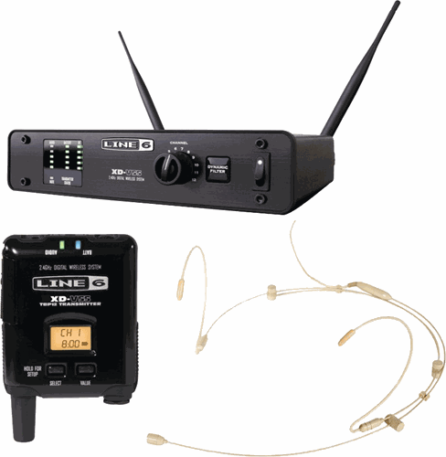 Line 6 XD-V55HS Digital Wireless Headphone Microphone 12 Channel