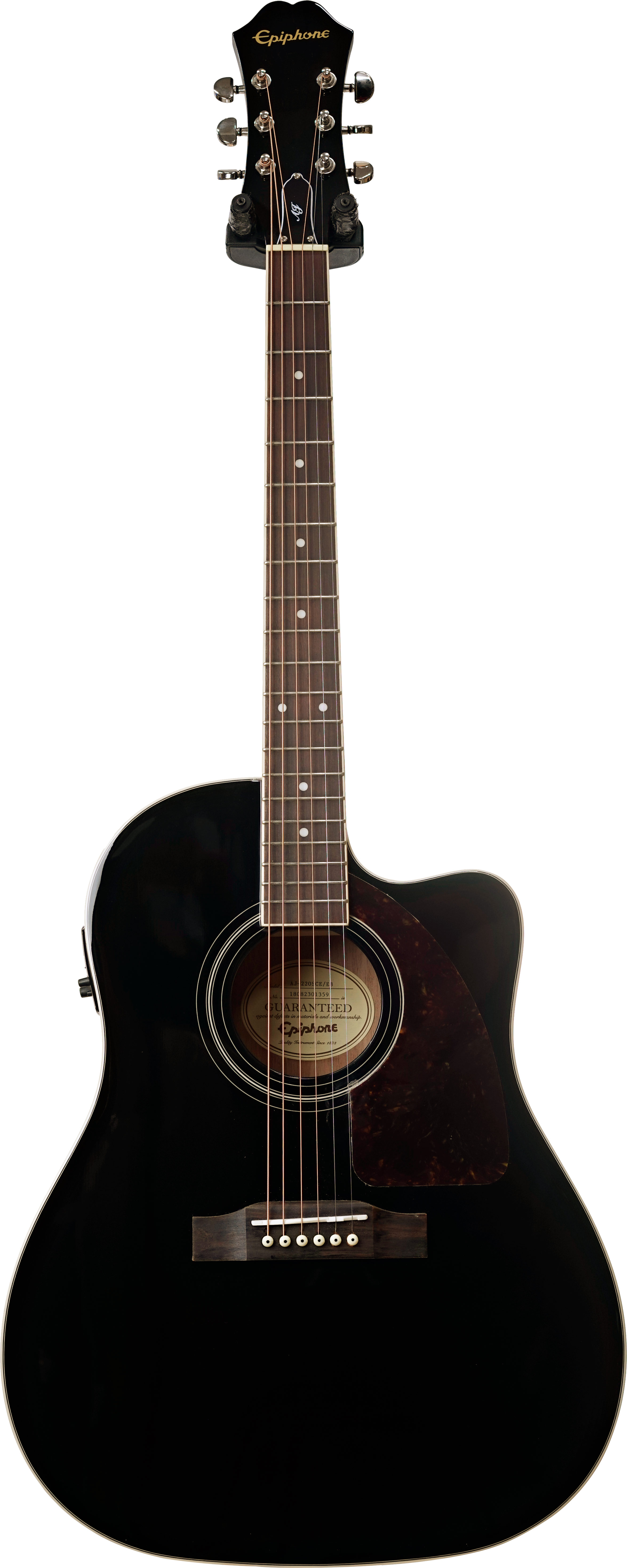 Epiphone AJ-220SCE Electro Acoustic Black (Ex-Demo) #18082301359 |  guitarguitar