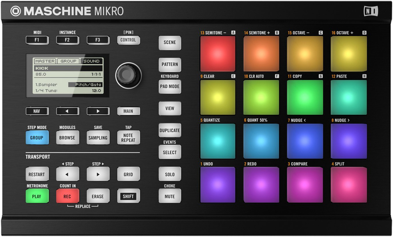MASCHINE MIKRO Mk2 BLACK HW コントローラー Native