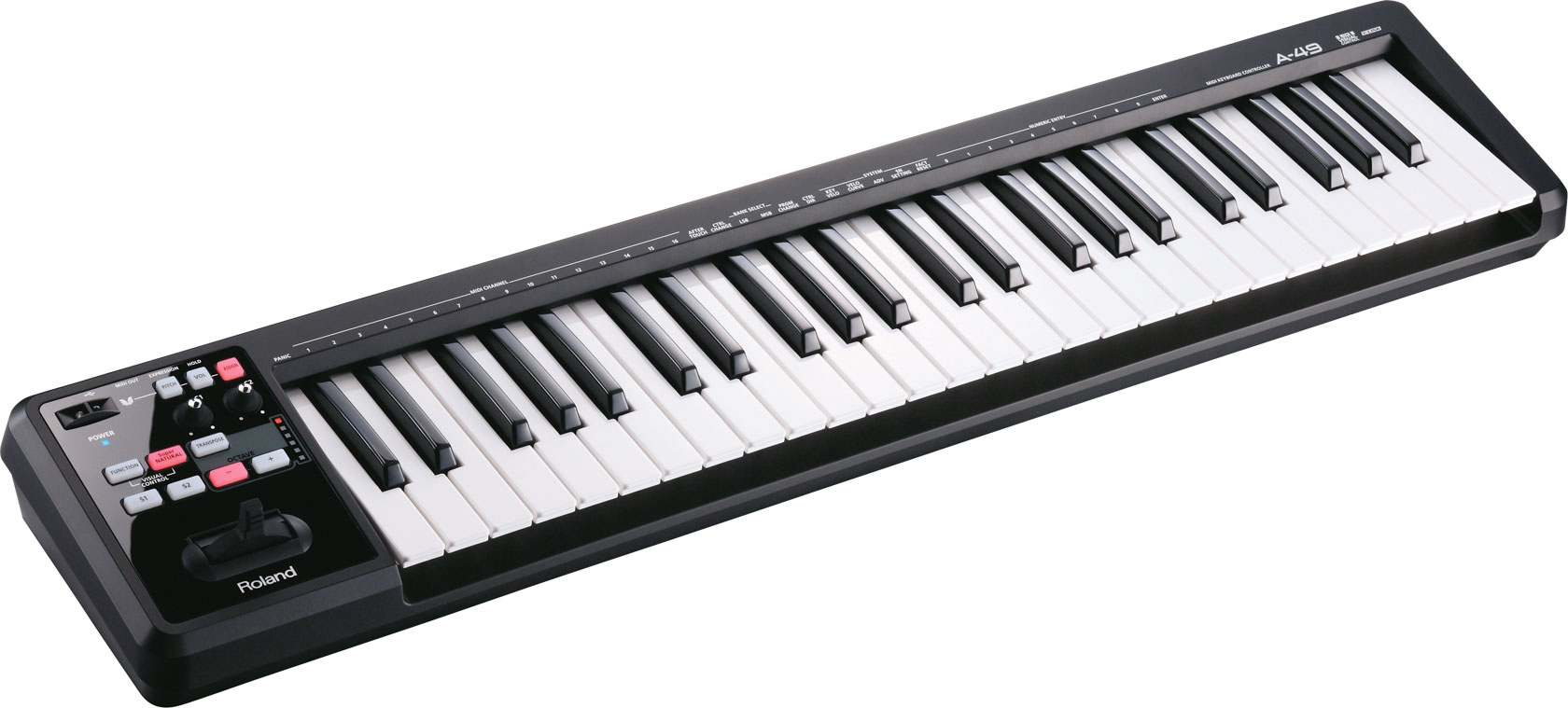 Roland A-49-BK USB MIDI Controller Keyboard Black