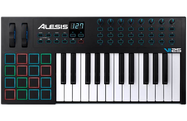 Alesis VI25 25-Key Semi-Weighted USB MIDI Keyboard Controller