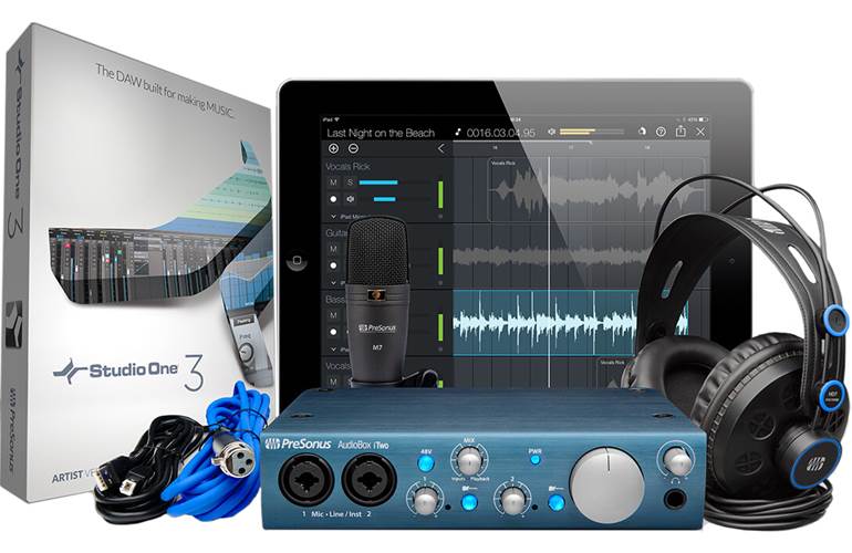 Presonus Audiobox iTWO Studio Recording Package