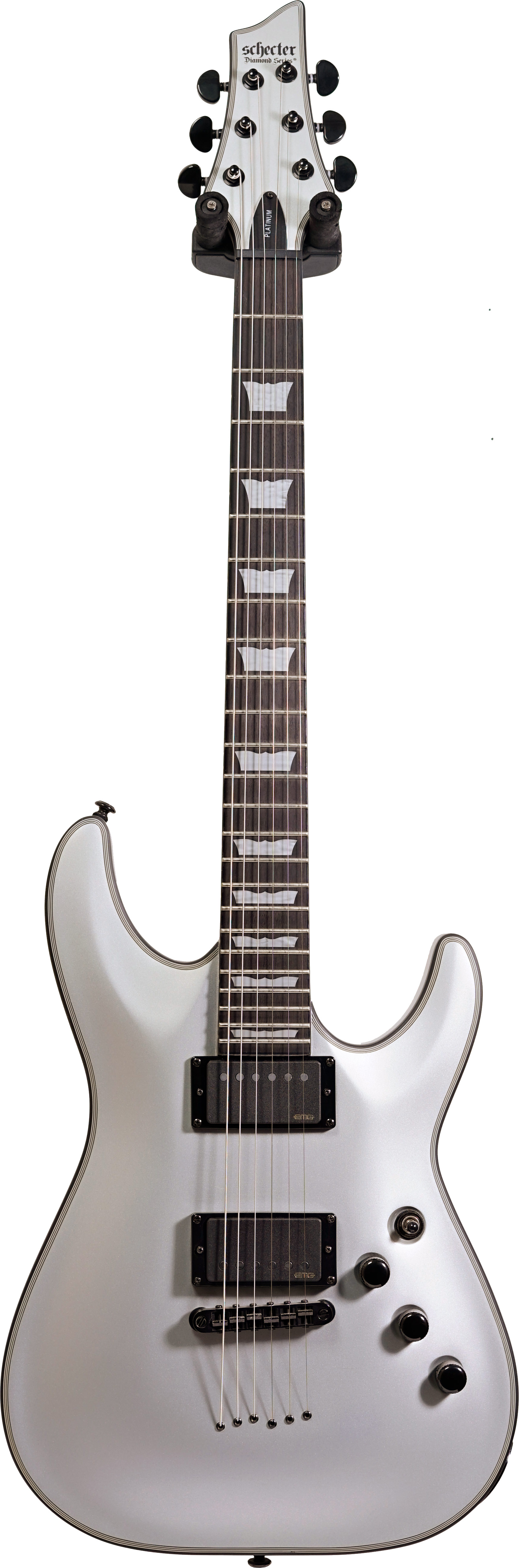 ★美品 希少生産完了品 Schecter C-1-PLATINUM Schecter C-1 Platinum Satin Silver (Ex-Demo) #W15061691 | guitarguitar