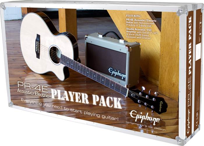 Epiphone PR-4E Player Pack Natural Epiphone PR-4E Player Pack Natural